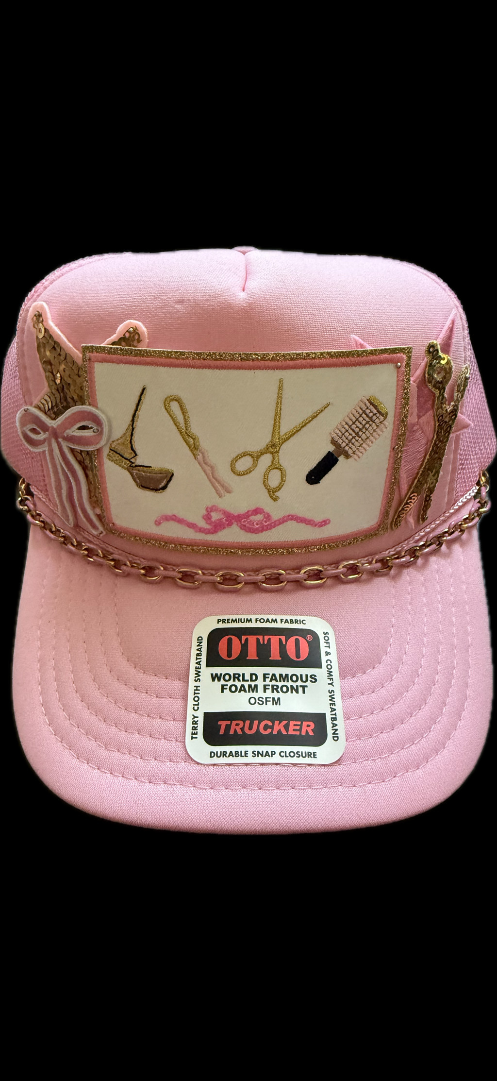 Hairstylist Pink & Gold OTTO hat