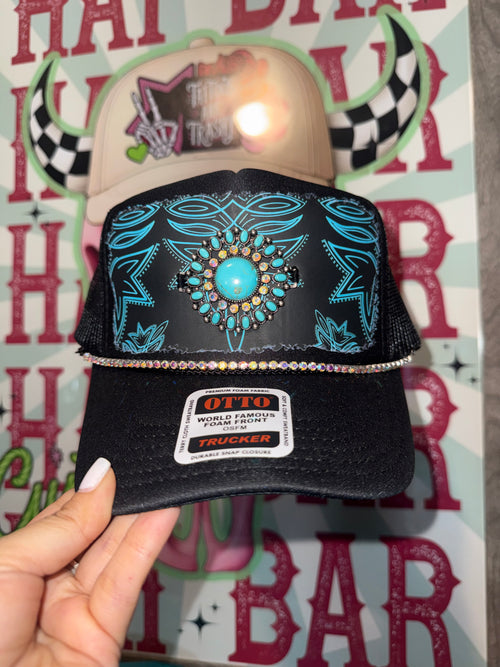 *ink & concho hat 🖤