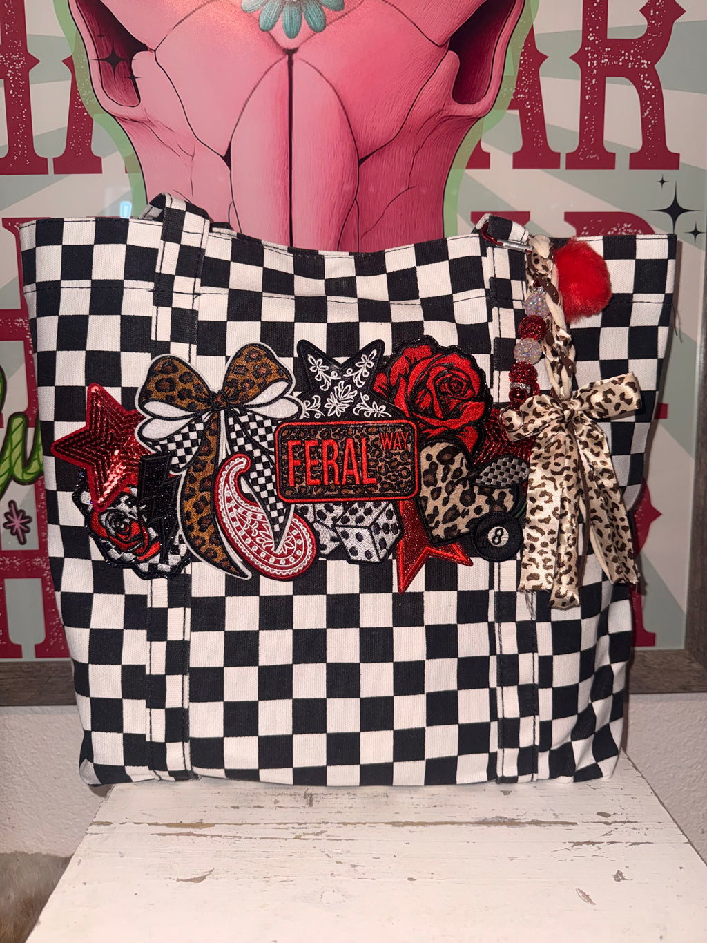 Tote Bag (Camo, Boho, Denim. NEW: Leopard & Velvet Pink Leopard)