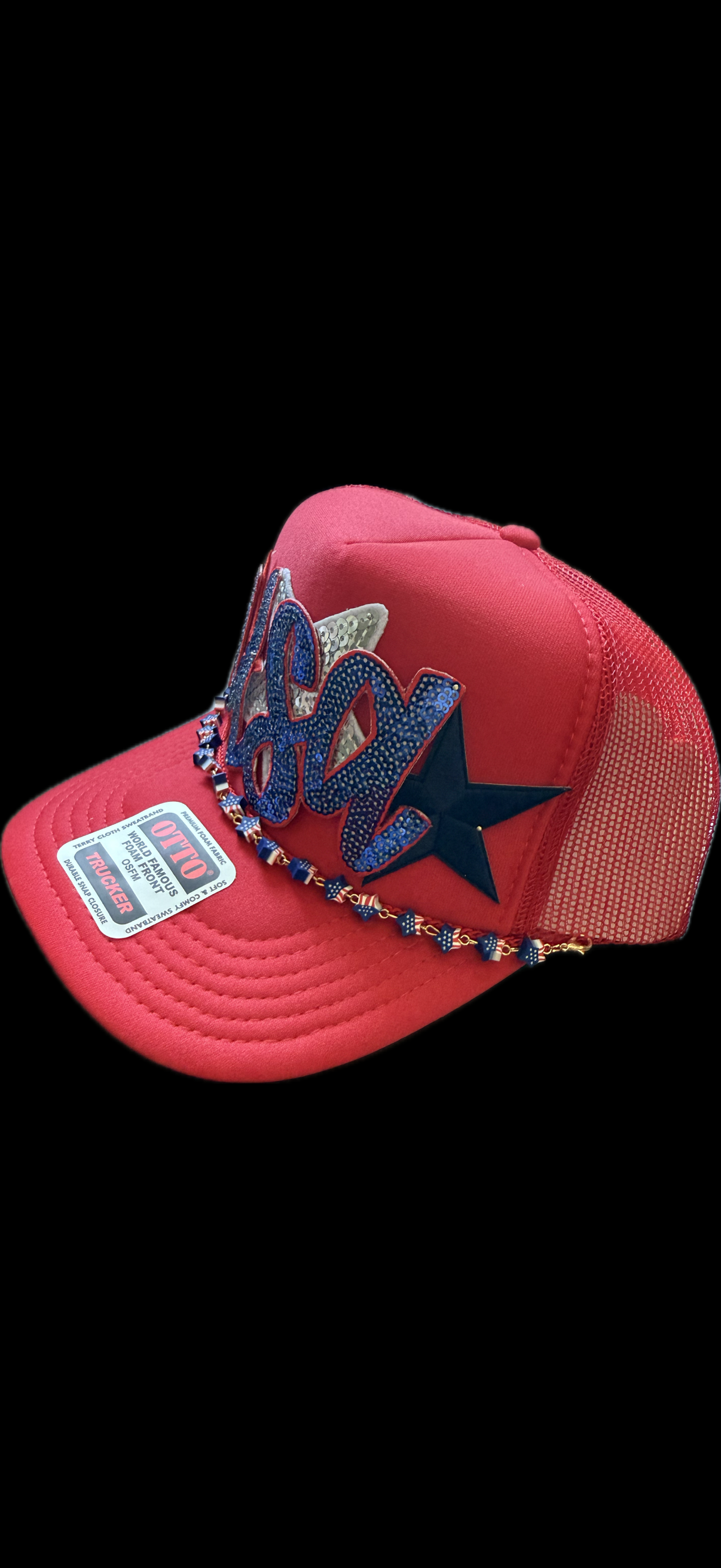Patriotic USA Flag Trucker Hat – Red White & Blue Mesh Snapback